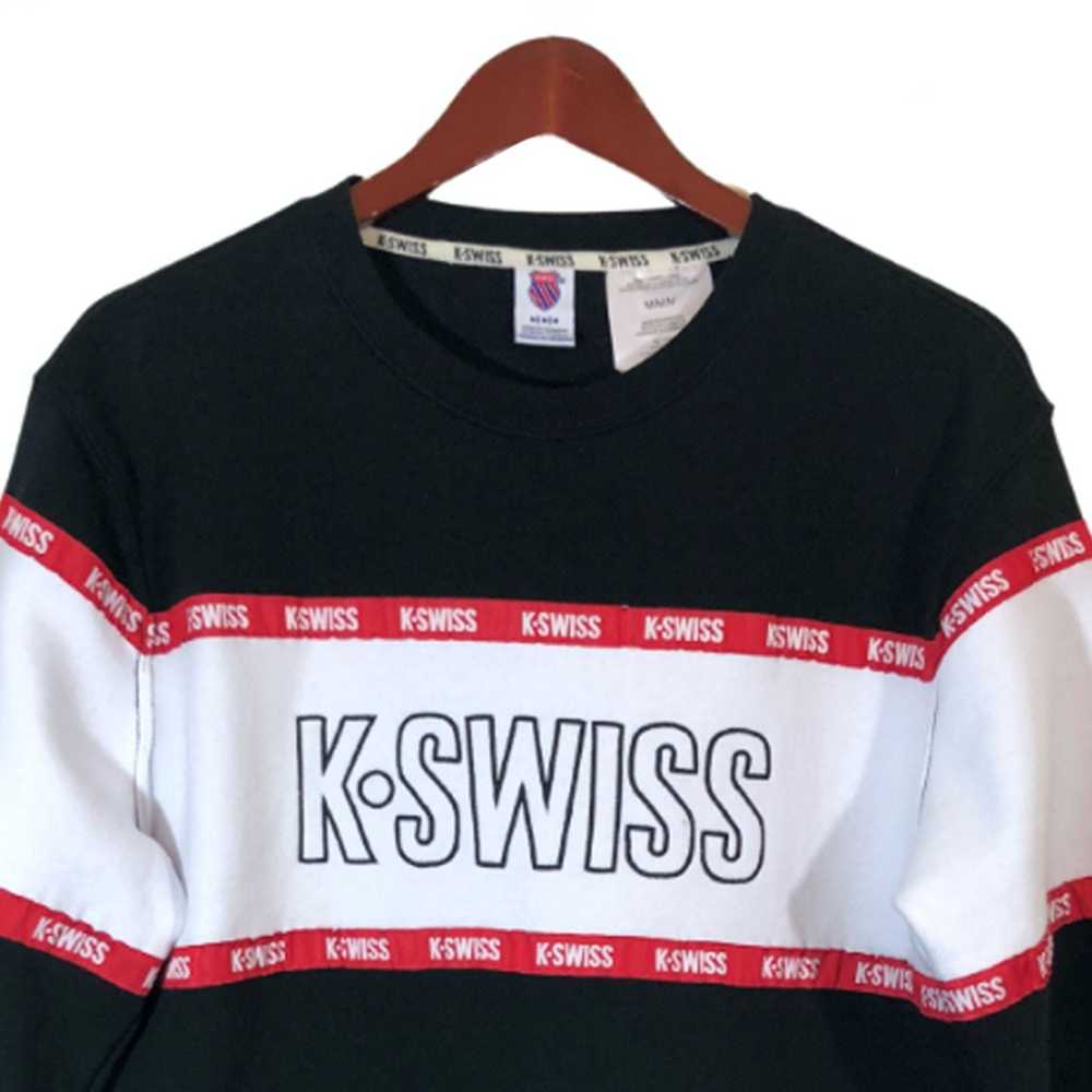 K Swiss K SWISS Black White Sweatshirt Men's Size… - image 2