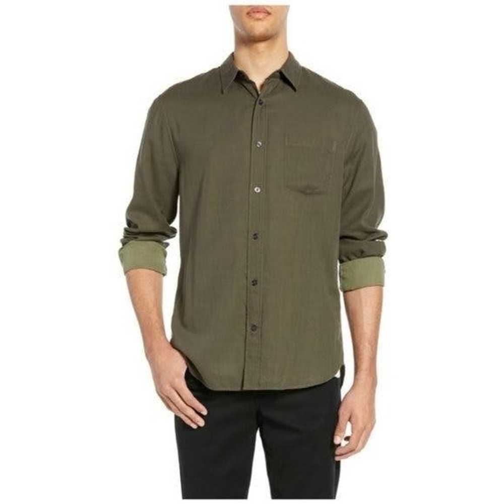 Vince Vince Olive Green Double Face Long Sleeve T… - image 1