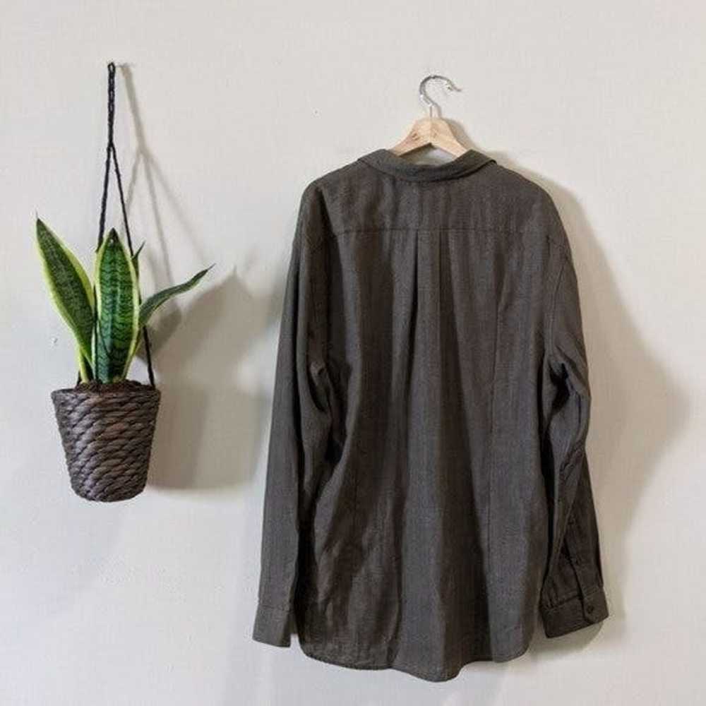 Vince Vince Olive Green Double Face Long Sleeve T… - image 8