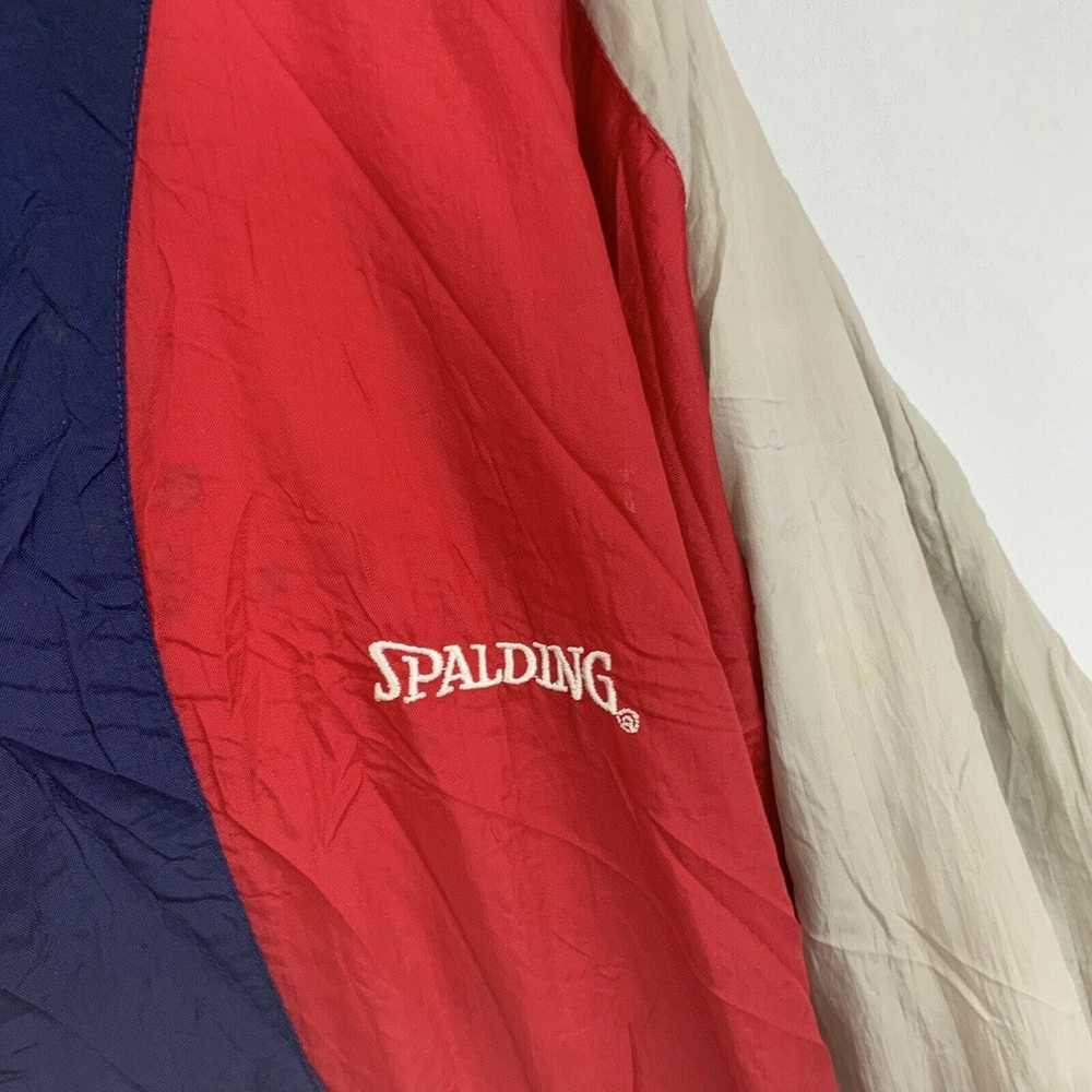 Spalding × Vintage × Windbreaker VTG Spalding Red… - image 3