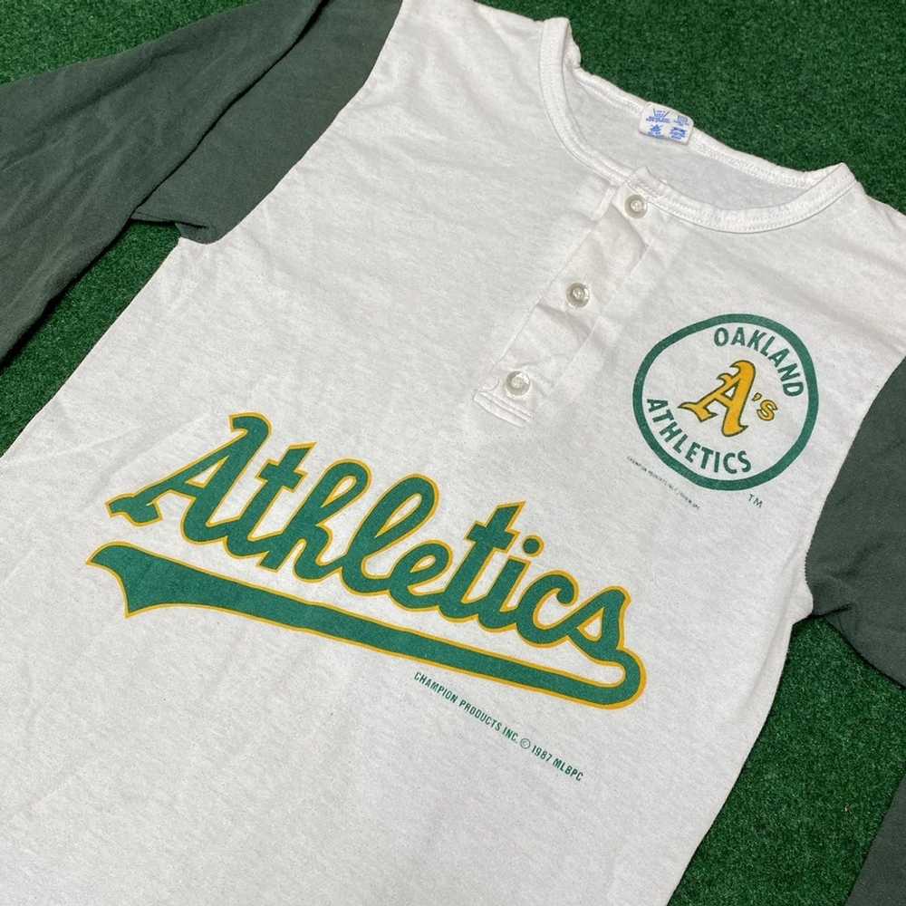 Champion × MLB × Vintage Vintage 1987 Oakland Ath… - image 2