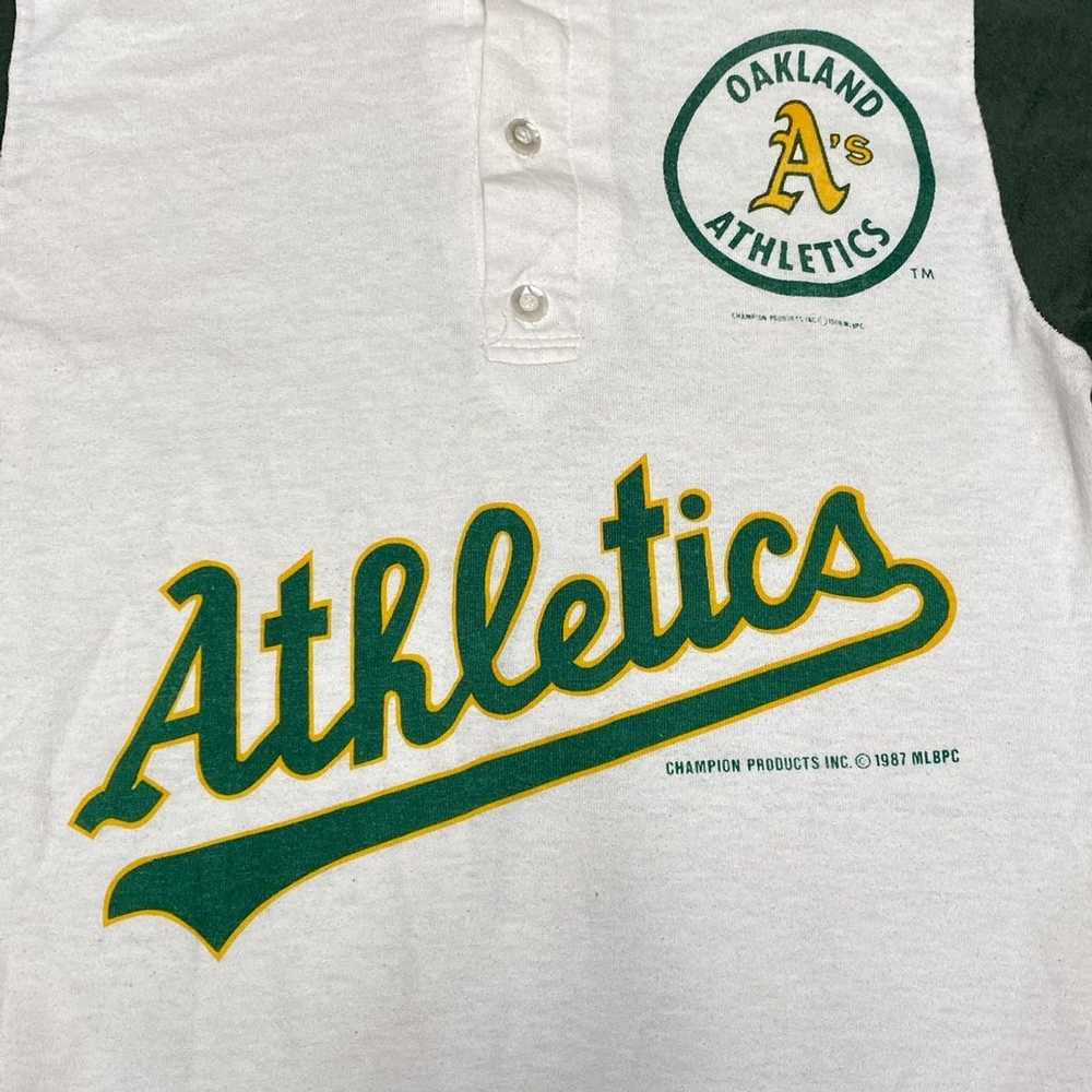 Champion × MLB × Vintage Vintage 1987 Oakland Ath… - image 4