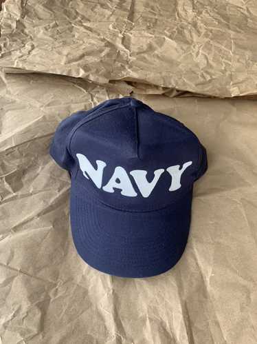 Vintage Vintage SnapBack Navy Bubble Letter Hat