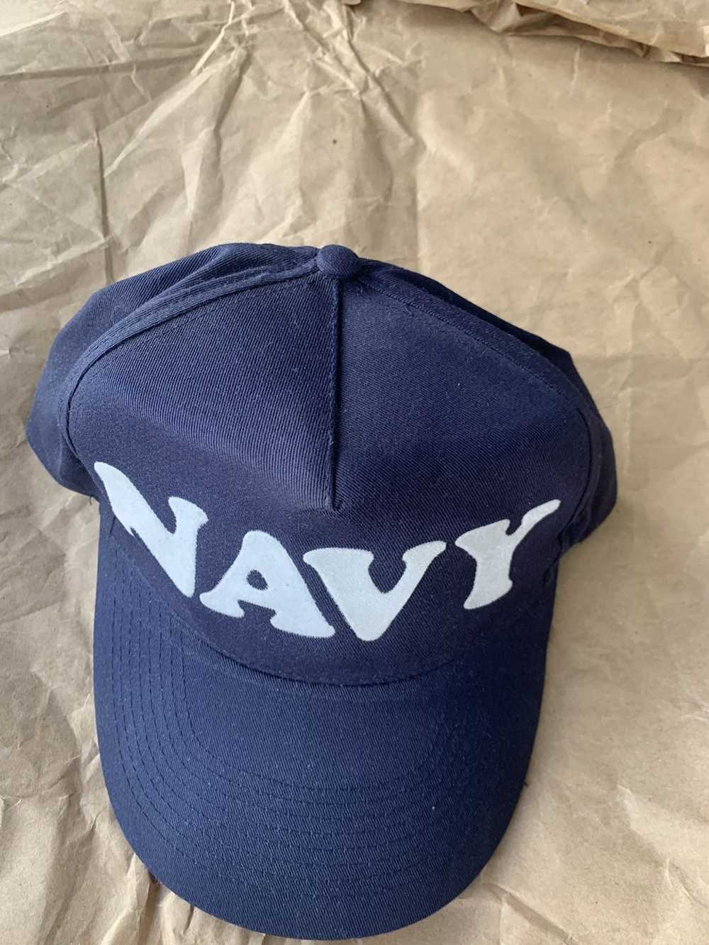 Vintage Vintage SnapBack Navy Bubble Letter Hat - image 3