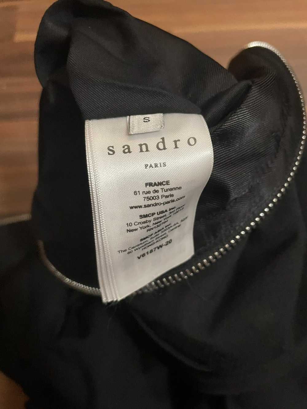 Sandro Bomber Jacket Full Zip Cotton - image 11