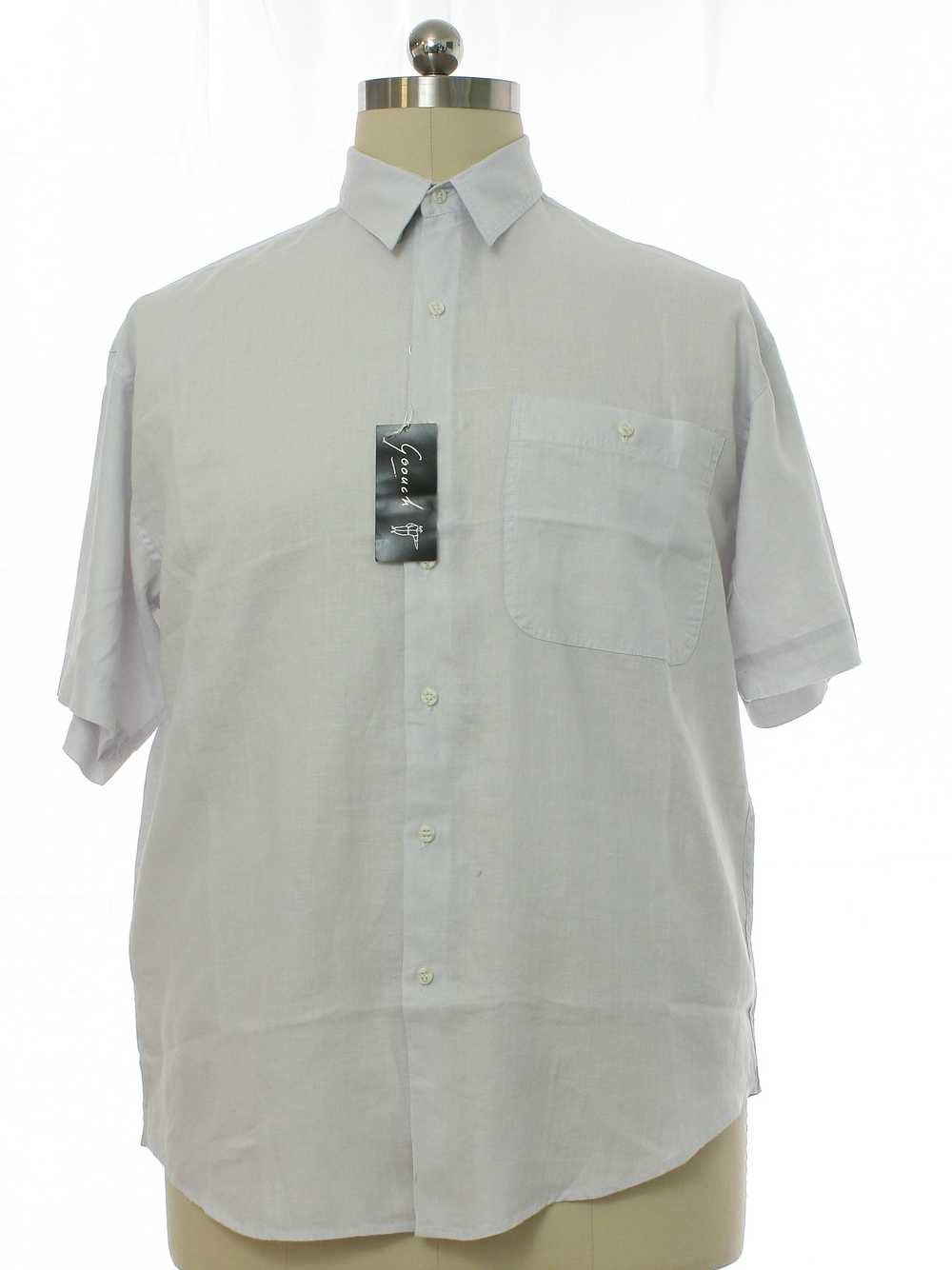 1980's Goouch Mens Gooch Totally 80s Linen Shirt - image 1
