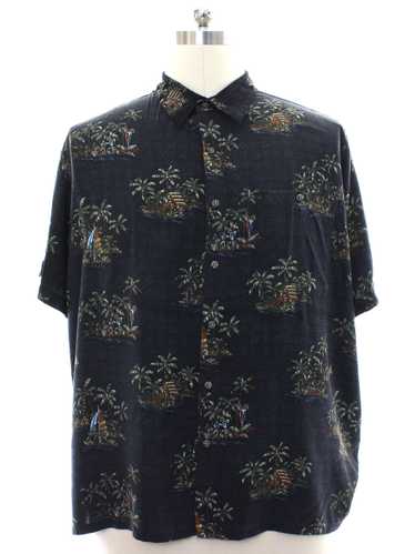 1990's Batik Bay Mens Rayon Hawaiian Shirt