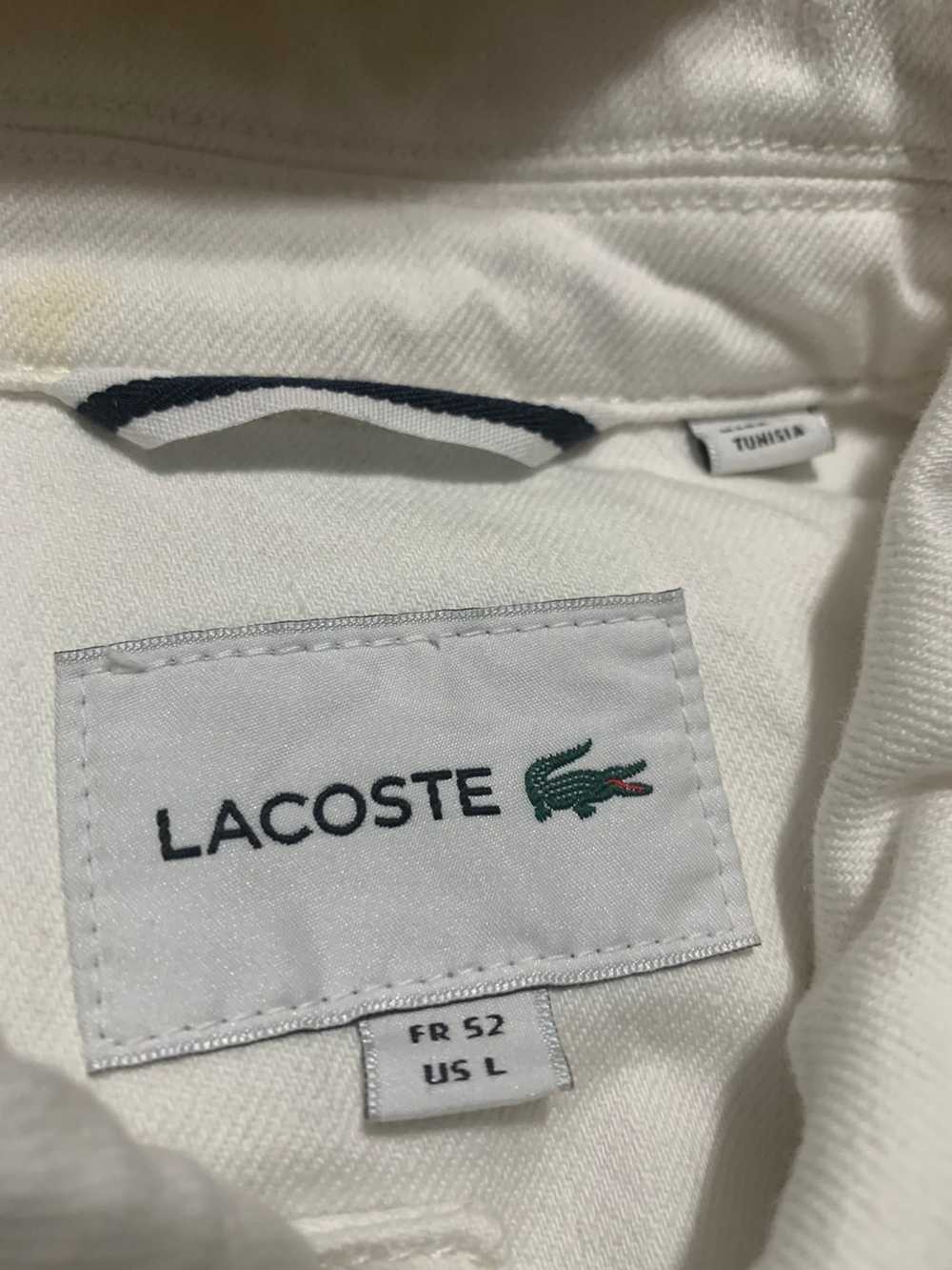 Lacoste Lacoste White Jean Jacket - image 4