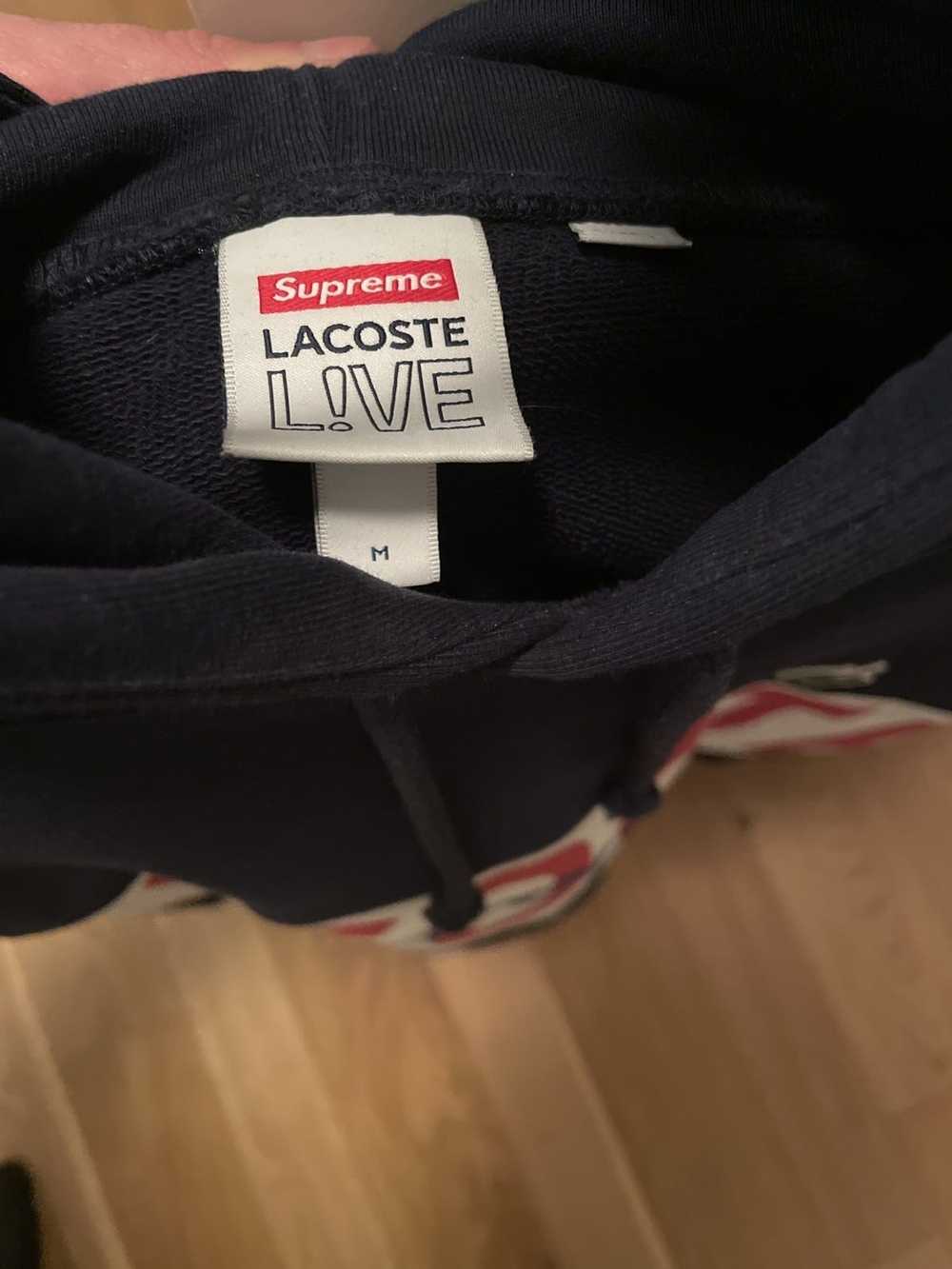 Lacoste × Supreme Supreme Lacoste Logo Panel Hood… - image 2