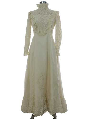 1970's Ivory Wedding Dress