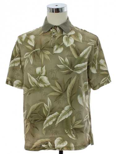 1990's Batik Bay Mens Hawaiian Style Polo Shirt