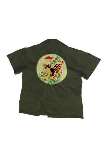 Vintage 60's Vietnam Slant Pocket Tiger Army Shirt - image 1