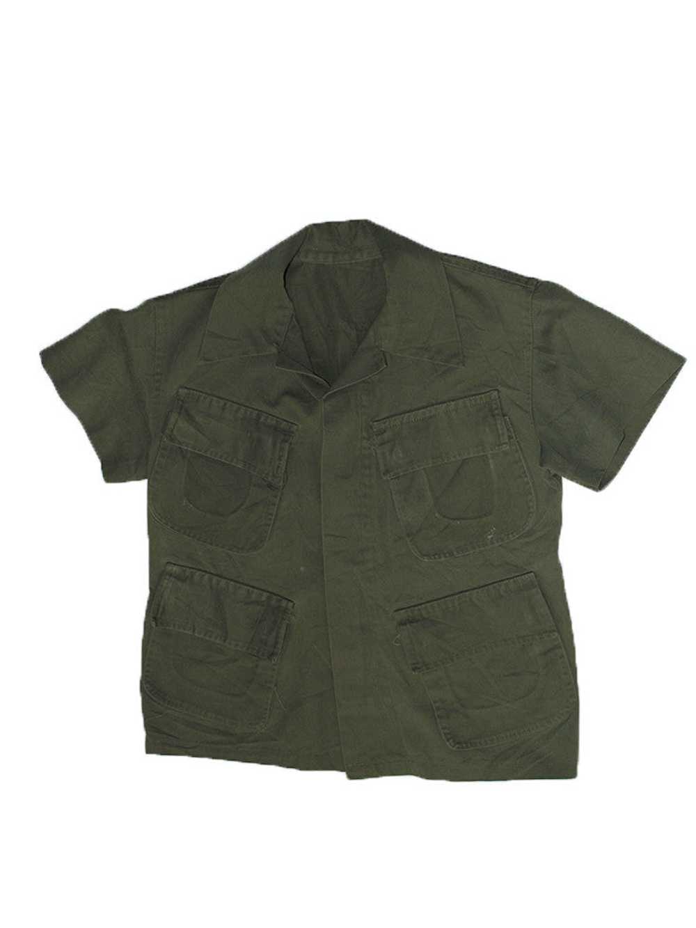 Vintage 60's Vietnam Slant Pocket Tiger Army Shirt - image 2