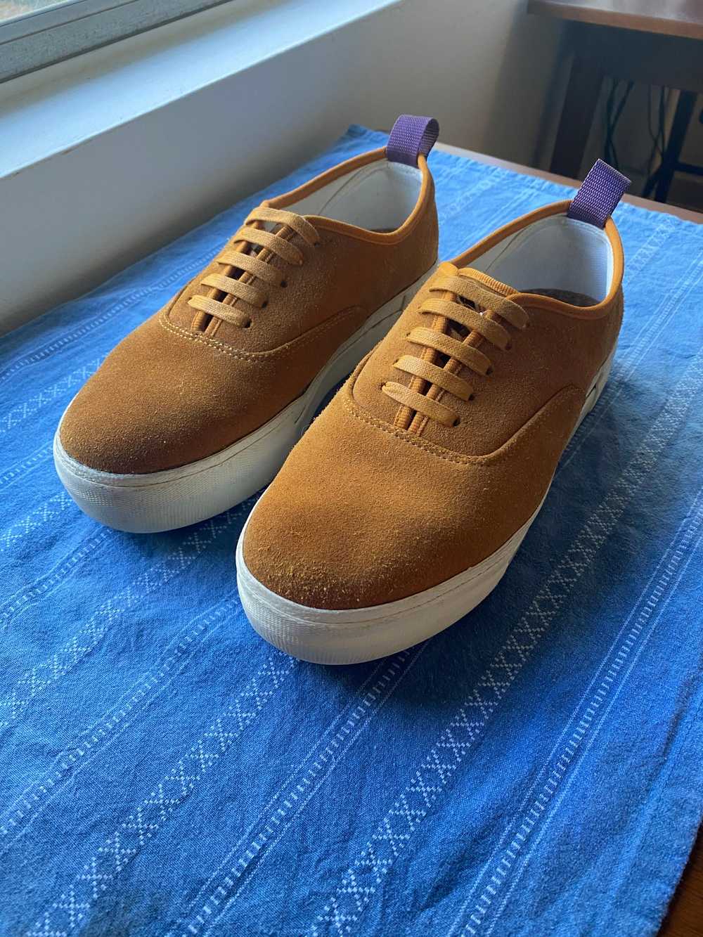 Eytys Eytys Mother Suede Camel Sneakers - image 1