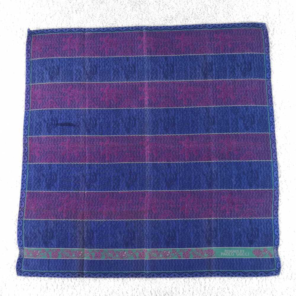 Vintage Paolo Gucci, 100% Brand New, Vintage Cotton  Towel, Handkerchief, Square, Handkerchief, Scarf