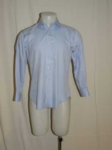 Custom × Hamilton Shirt Co. Solid Blue Spread Col… - image 1