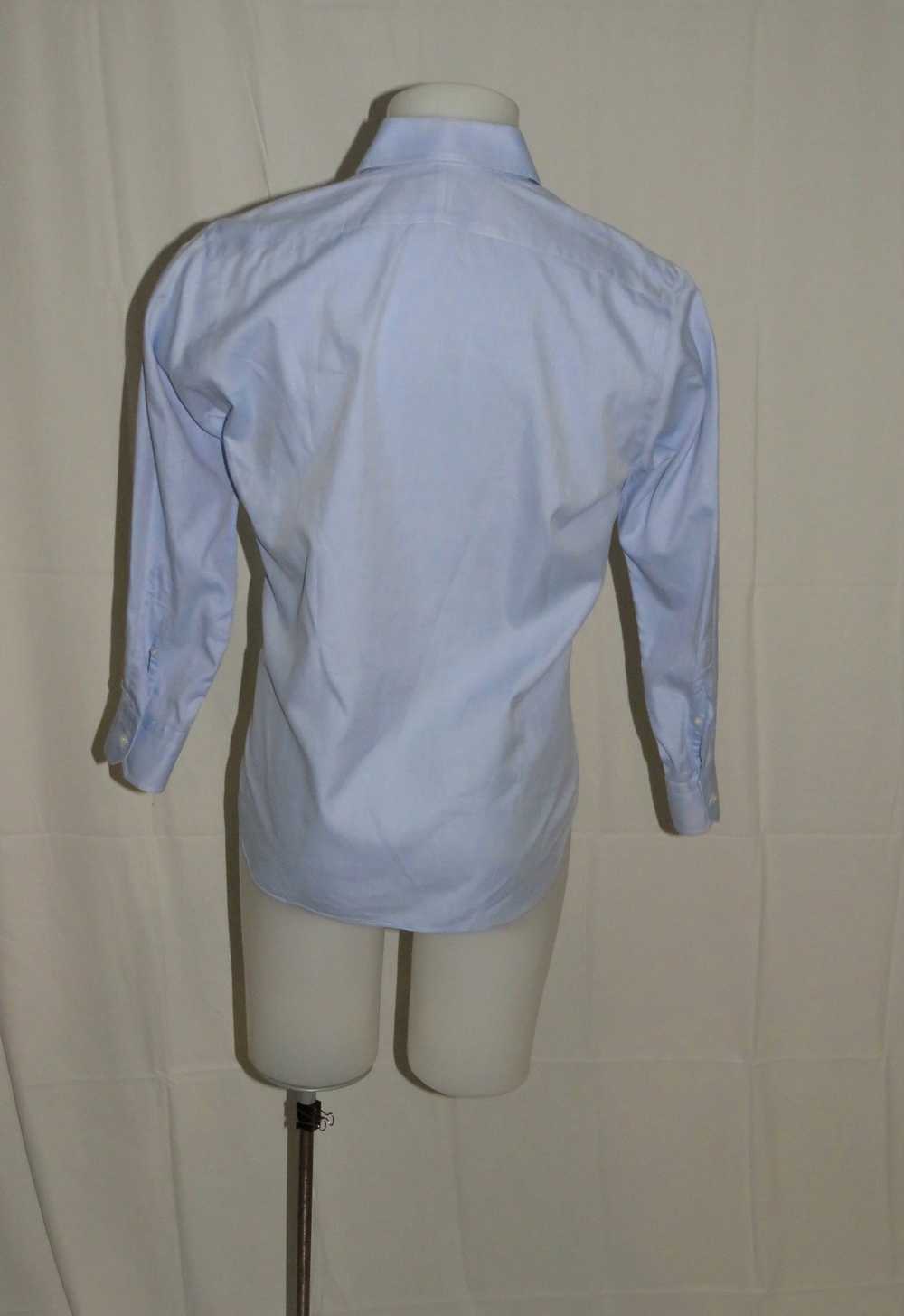 Custom × Hamilton Shirt Co. Solid Blue Spread Col… - image 6