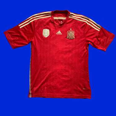 Adidas Men's Football Spain Home Jersey (CX5355_Red/Bogold_X-Large