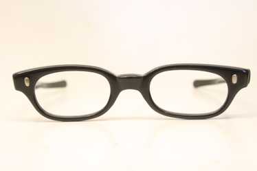 Unused Black Horn Rimmed Vintage Eyeglasses NOS