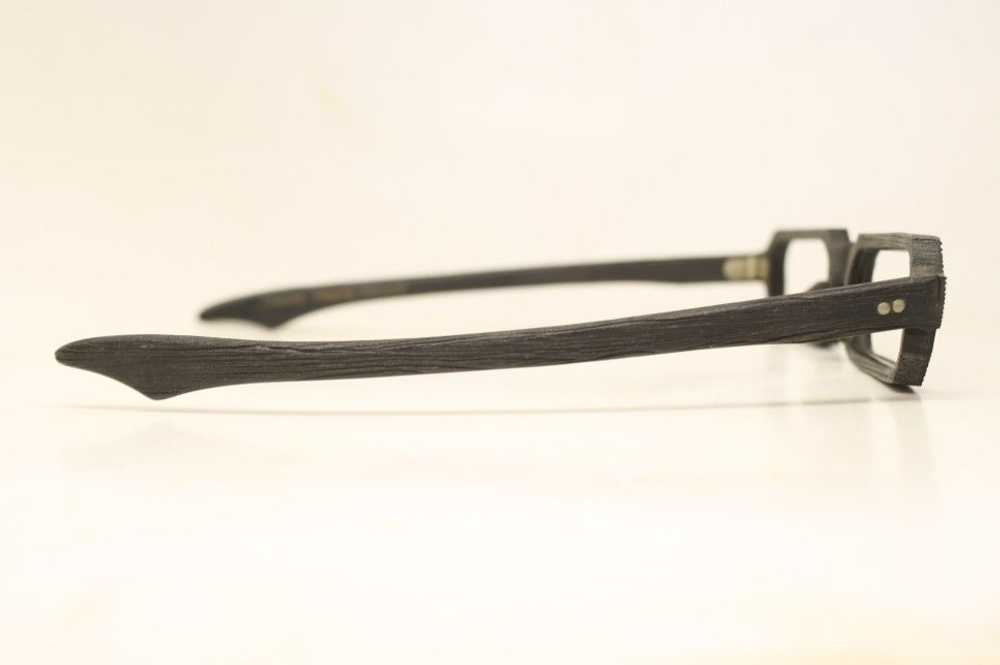 Unused Black Woodgrain Vintage Eye Glasses New Ol… - image 2