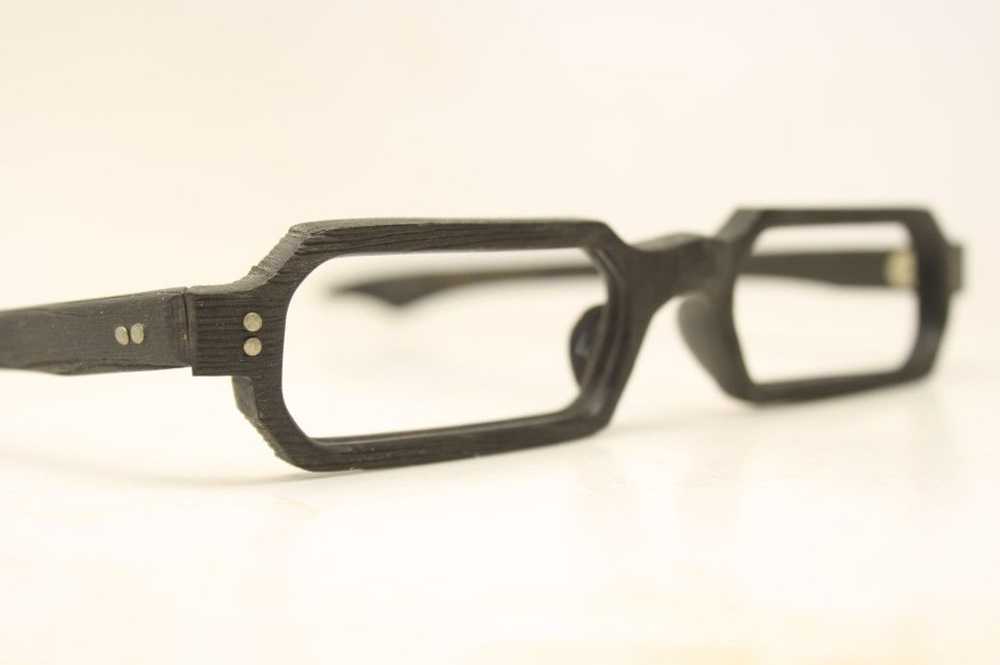 Unused Black Woodgrain Vintage Eye Glasses New Ol… - image 3