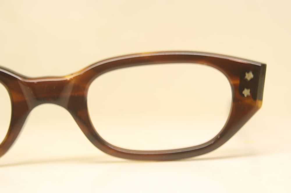 Unused Tortoise Vintage 1960's Cat Eye Glasses - image 3