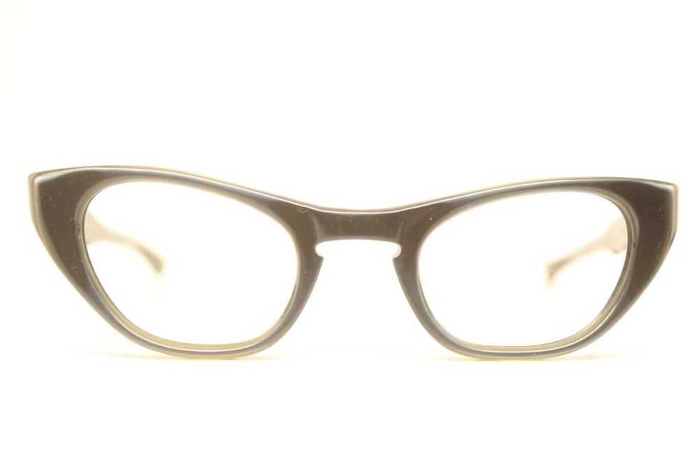 Unused Small Blue Vintage Cat Eye Glasses - image 1