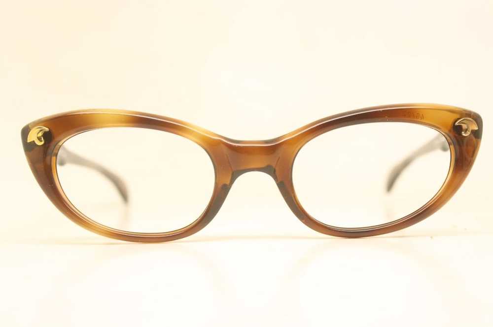 Unused Tortoise Vintage Cat Eye Glasses - image 1