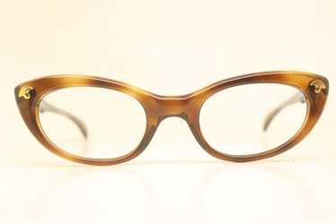 Unused Tortoise Vintage Cat Eye Glasses - image 1