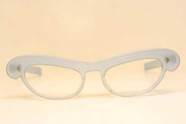 Unused Light Blue cat eye frames vintage glasses - image 1