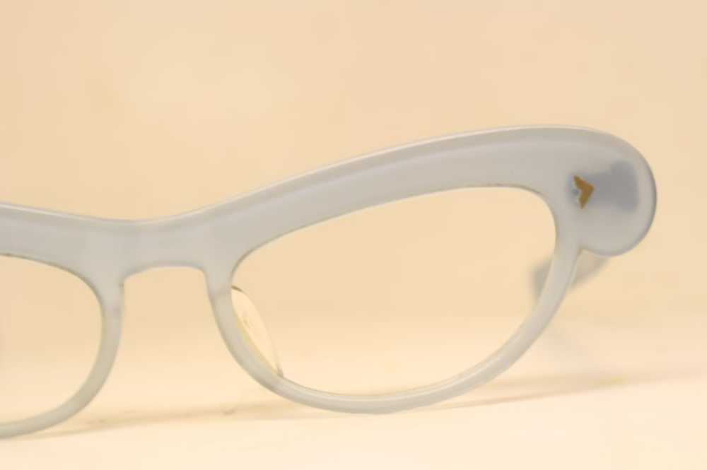 Unused Light Blue cat eye frames vintage glasses - image 3