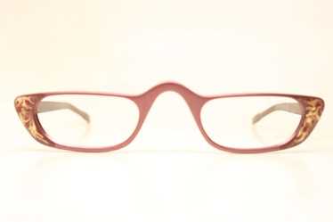 Unused Vintage Red Aluminum Cat Eye Reading Glass… - image 1