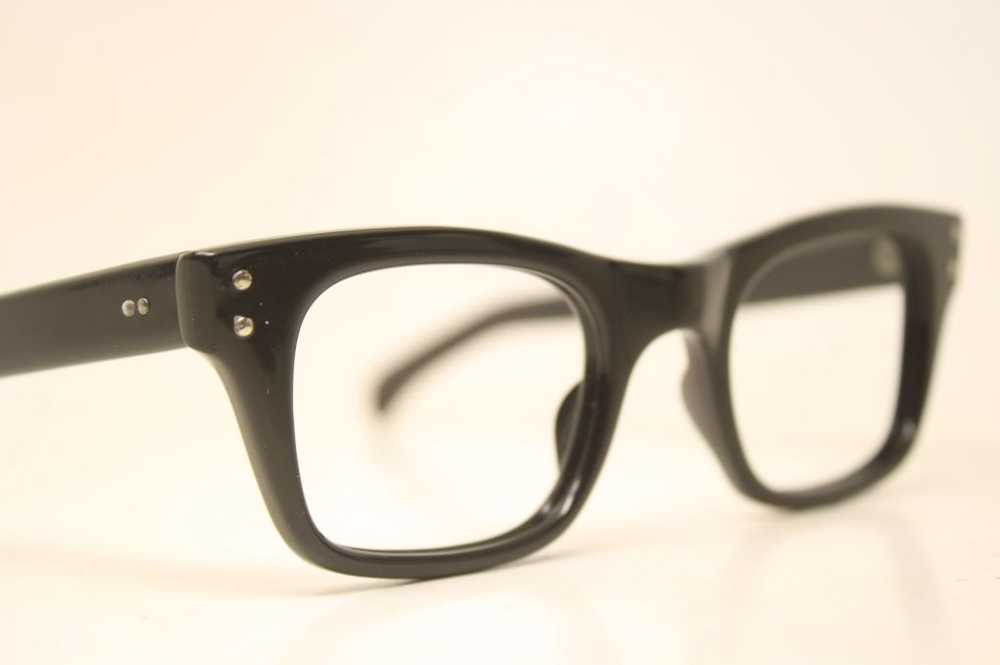 NOS Vintage Black Eyeglass Frames Frame France Ne… - image 3