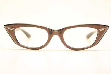Unused Small Purple Cat Eye Glasses New Old Stock - image 1