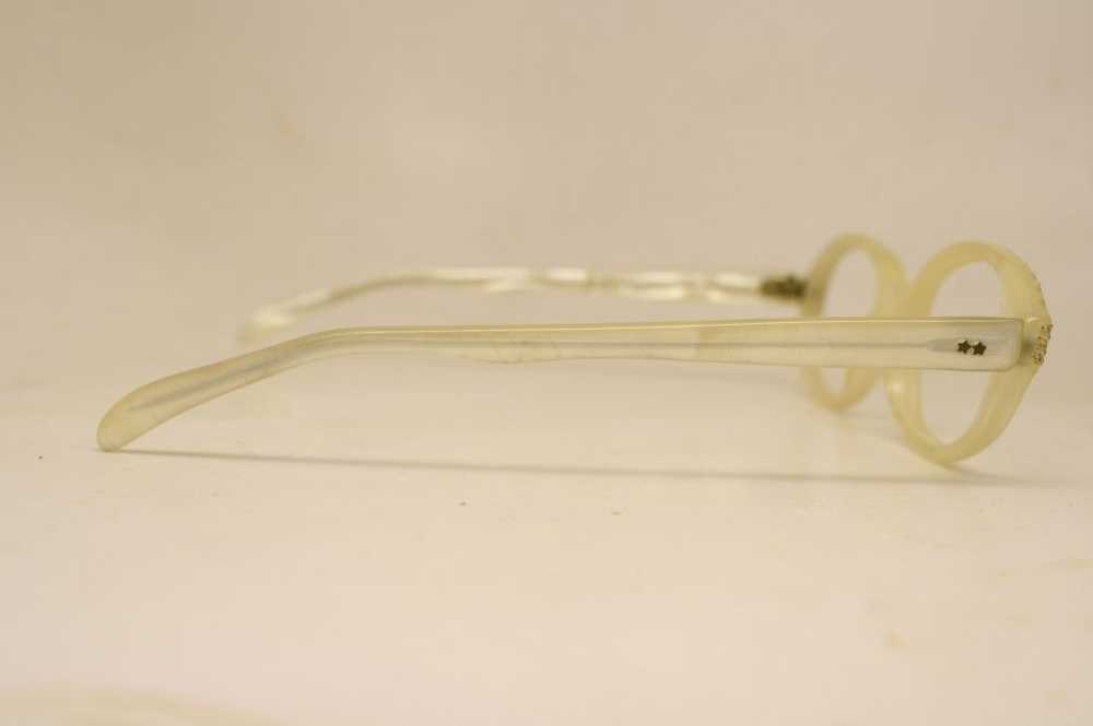 Unused White Rhinestone Cat Eye Glasses New Old S… - image 2