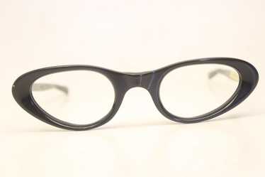Unused Blue Vintage Cat Eye Glasses New Old Stock - image 1