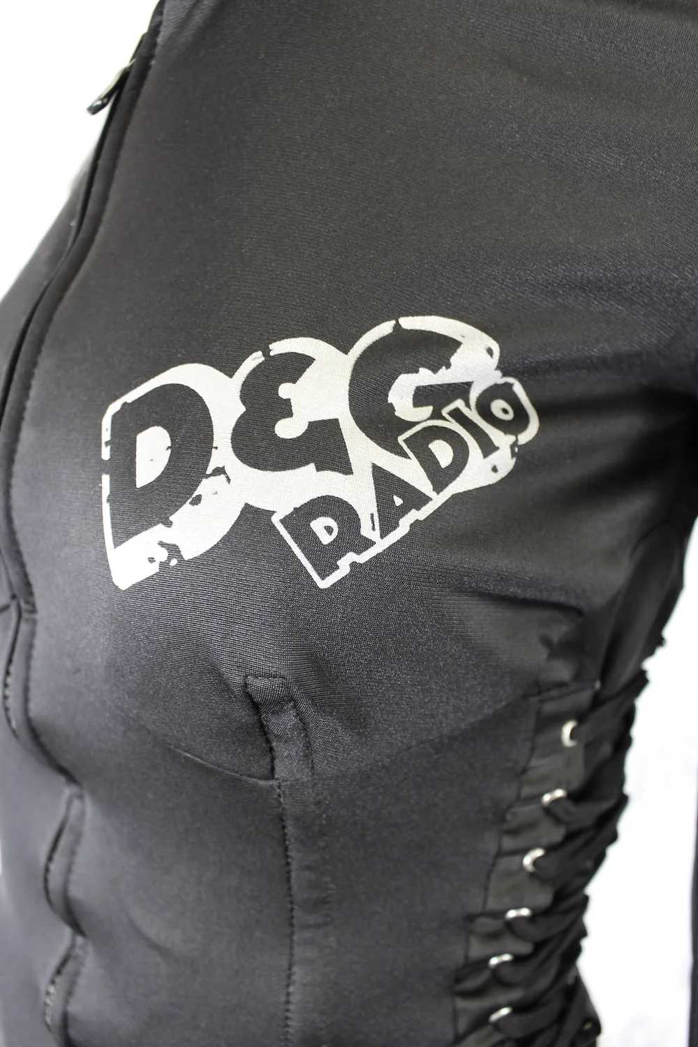 Dolce & Gabbana Black Corset Lace Up Jacket - image 5
