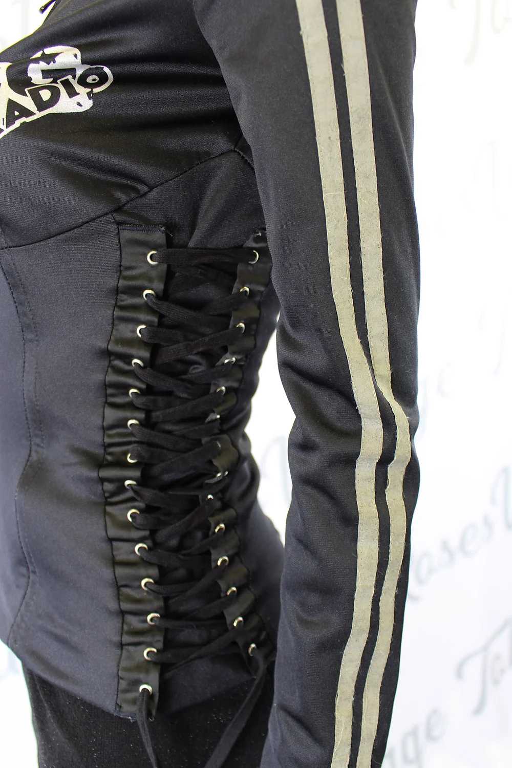Dolce & Gabbana Black Corset Lace Up Jacket - image 6
