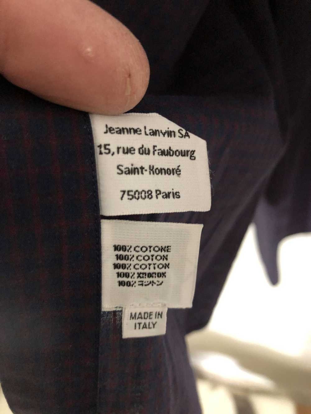 Lanvin Tuxedo Style Pleated Placket Dress Shirt - image 7