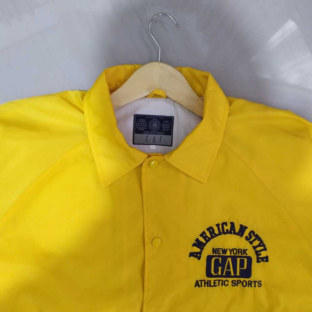 Gap Vintage GAP Coach Jacket Yellow - XL - image 2