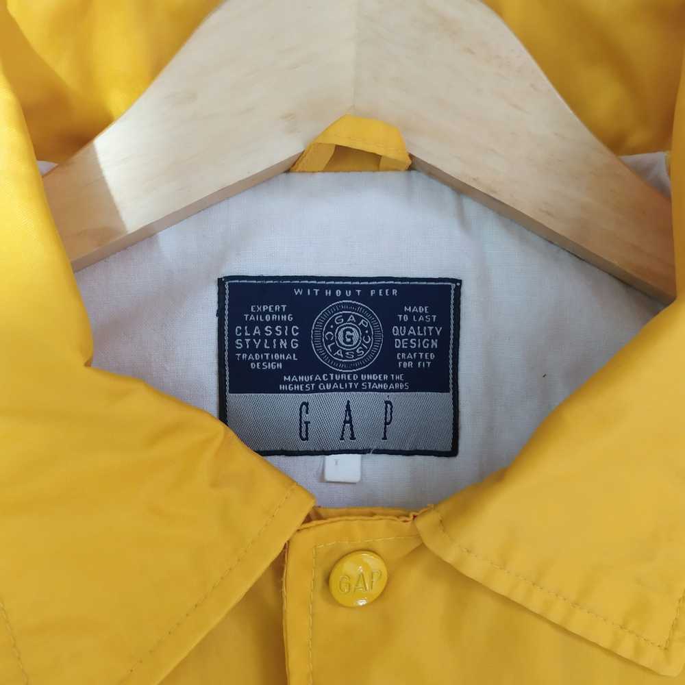 Gap Vintage GAP Coach Jacket Yellow - XL - image 3