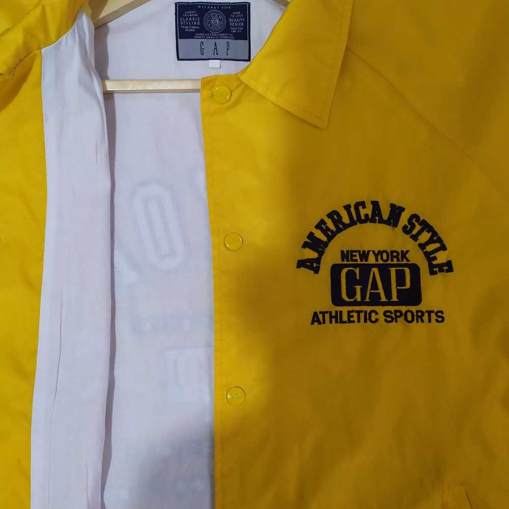 Gap Vintage GAP Coach Jacket Yellow - XL - image 4
