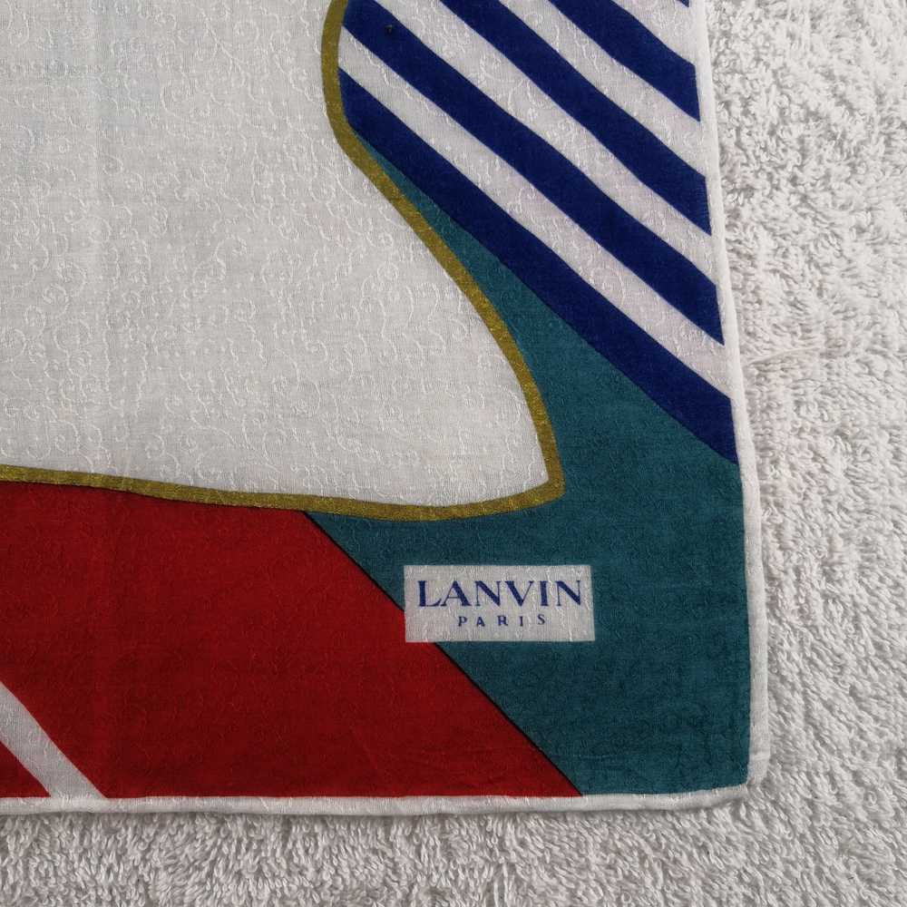 Designer × Vintage Lanvin Handkerchief Neckerchie… - image 3