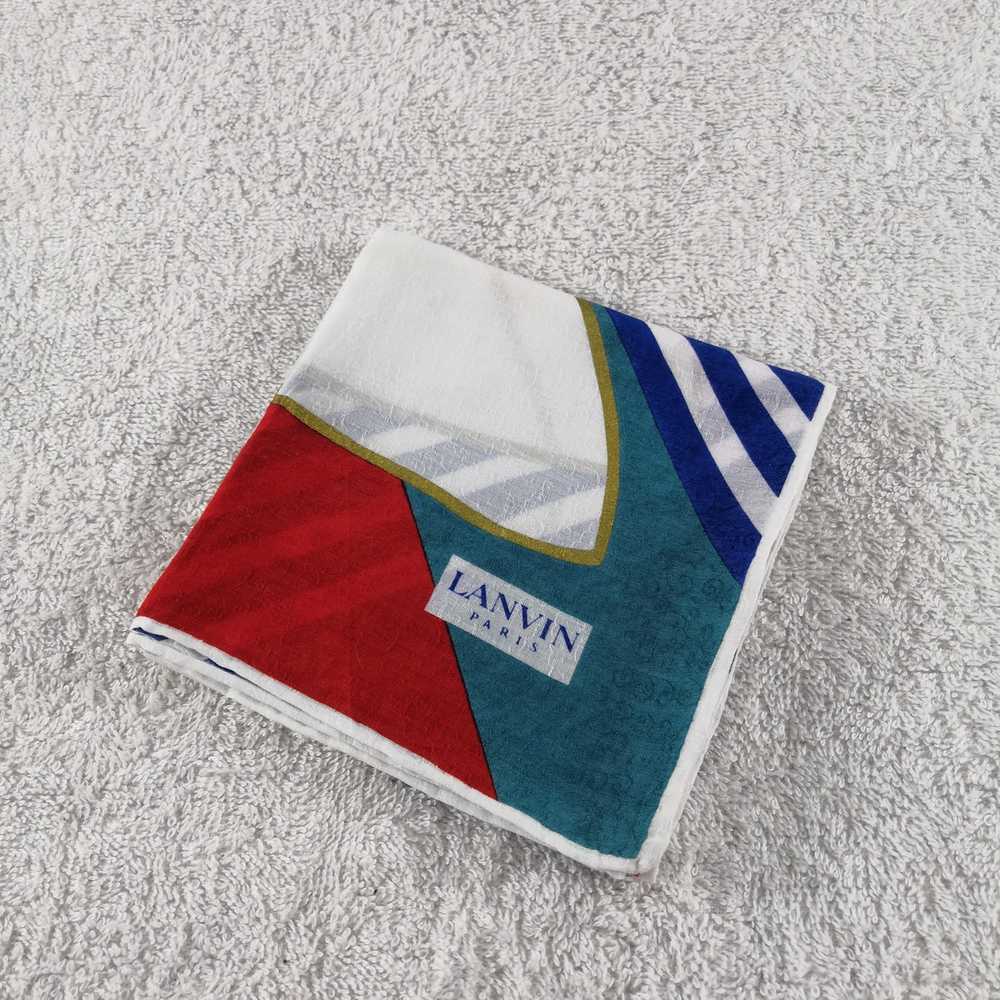Designer × Vintage Lanvin Handkerchief Neckerchie… - image 4