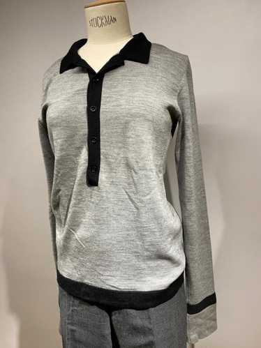 Dior Dior x Hedi Slimane AW04 polo collar sweater - image 1