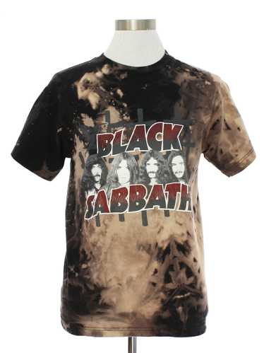 1990's Mens Black Sabbath Distressed Tie Dye Band 
