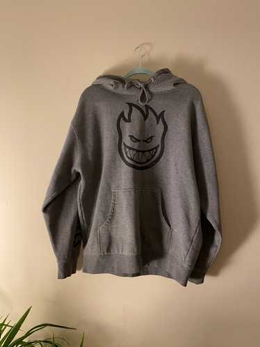 Spitfire Grey and black Spitfire logo hoodie