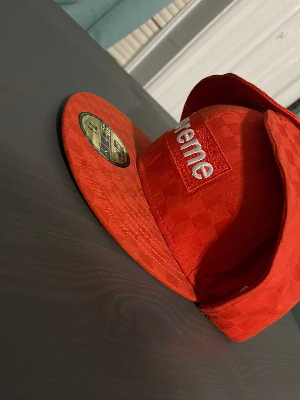 Supreme New Era Rhinestone Beanie Red