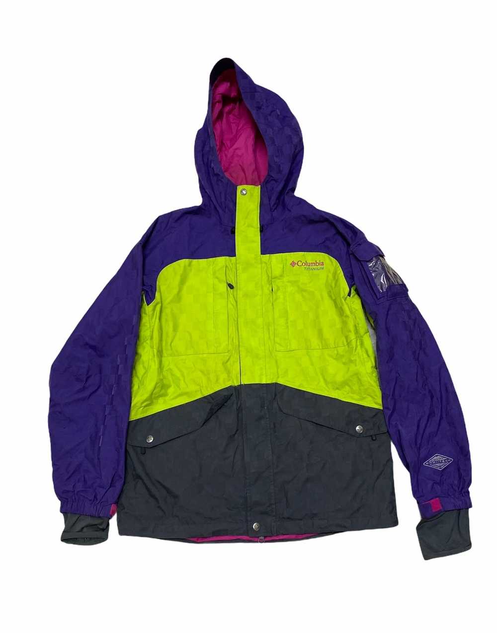 Columbia TITANIUM OMNI TECH L Women Jacket Waterproof Coat Green Sportswear  Hood