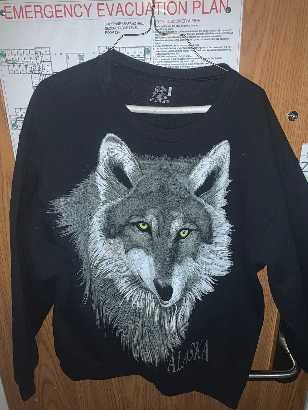 Animal Tee × Vintage Wolf sweatshirt - image 1